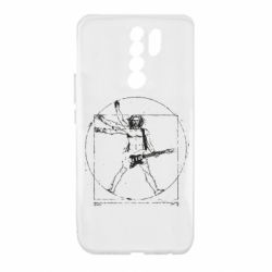 Чехол для Xiaomi Redmi 9 Guitarist Da Vinci - PrintSalon