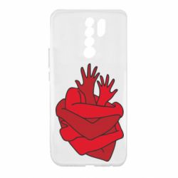 Чехол для Xiaomi Redmi 9 Heart out of hands - PrintSalon