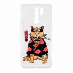 Чехол для Xiaomi Redmi 9 Japanese Akatsuki cat - PrintSalon