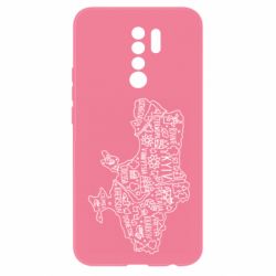 Чехол для Xiaomi Redmi 9 Map Ukraine - PrintSalon