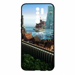 Чехол для Xiaomi Redmi 9 Minecraft beautiful town - PrintSalon