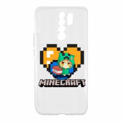 Чохол для Xiaomi Redmi 9 Minecraft Girl - PrintSalon