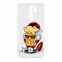 Чехол для Xiaomi Redmi 9 New Year's beer - PrintSalon