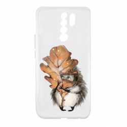 Чехол для Xiaomi Redmi 9 Осенний ежик - PrintSalon
