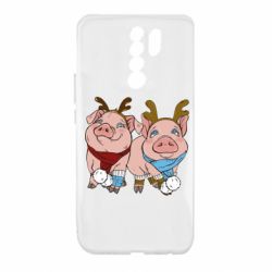 Чехол для Xiaomi Redmi 9 Pigs - PrintSalon