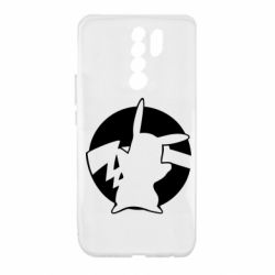 Чехол для Xiaomi Redmi 9 Pikachu silhouette - PrintSalon