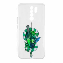 Чехол для Xiaomi Redmi 9 Символы Слизерина - PrintSalon