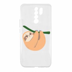 Чехол для Xiaomi Redmi 9 Sloth on a branch - PrintSalon