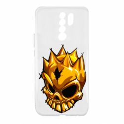Чехол для Xiaomi Redmi 9 Standoff - Gold Skull - PrintSalon