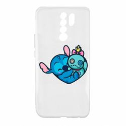 Чехол для Xiaomi Redmi 9 Стич с куклой - PrintSalon