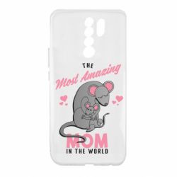 Чехол для Xiaomi Redmi 9 The Most amazing mom in the world - PrintSalon