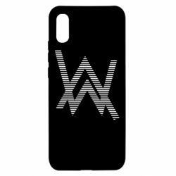 Чехол для Xiaomi Redmi 9a Alan Walker logo stripes - PrintSalon