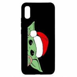 Чехол для Xiaomi Redmi 9a Baby Yoda Santa