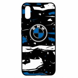 Чехол для Xiaomi Redmi 9a BMW logo and art background - PrintSalon