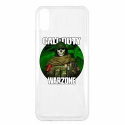 Чехол для Xiaomi Redmi 9a Call of duty Warzone ghost green background - PrintSalon