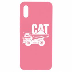 Чехол для Xiaomi Redmi 9a CAT logo and truck - PrintSalon