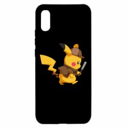 Чехол для Xiaomi Redmi 9a Cute Detective Pikachu - PrintSalon