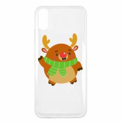 Чехол для Xiaomi Redmi 9a Deer in a scarf - PrintSalon