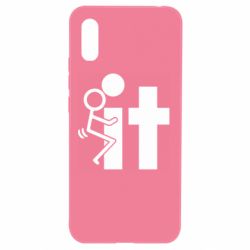 Чехол для Xiaomi Redmi 9a F*ck with IT - PrintSalon