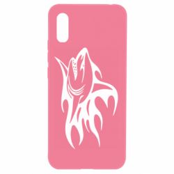 Чехол для Xiaomi Redmi 9a Flaming shark - PrintSalon