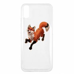 Чехол для Xiaomi Redmi 9a Fox in flight - PrintSalon
