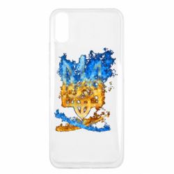 Чехол для Xiaomi Redmi 9a Горящий гербу Украины - PrintSalon