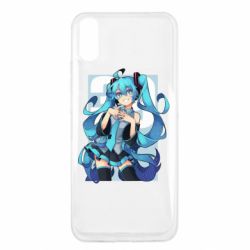 Чехол для Xiaomi Redmi 9a Hatsune Miku art