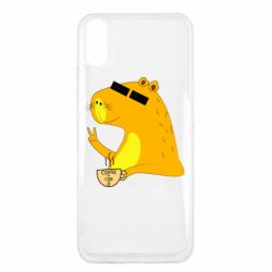 Чехол для Xiaomi Redmi 9a Капибара Программист - PrintSalon