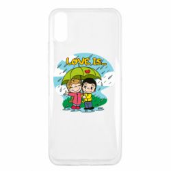 Чехол для Xiaomi Redmi 9a Love is ... in the rain - PrintSalon