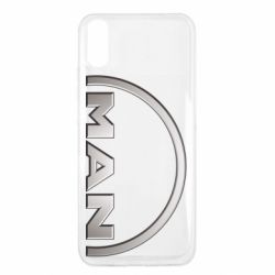 Чехол для Xiaomi Redmi 9a Man metallic logo - PrintSalon
