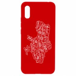 Чехол для Xiaomi Redmi 9a Map Ukraine - PrintSalon