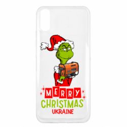 Чехол для Xiaomi Redmi 9a Merry Christmas Ukraine-Grinch and Generator