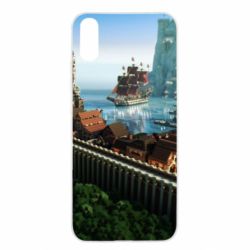Чехол для Xiaomi Redmi 9a Minecraft beautiful town - PrintSalon