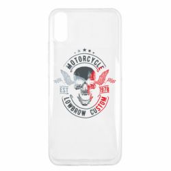 Чехол для Xiaomi Redmi 9a Moto skull - PrintSalon