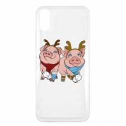 Чехол для Xiaomi Redmi 9a Pigs - PrintSalon