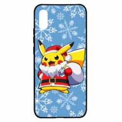 Чохол для Xiaomi Redmi 9a Santa Claus Pikachu - PrintSalon