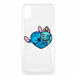 Чехол для Xiaomi Redmi 9a Стич с куклой - PrintSalon