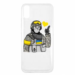 Чохол для Xiaomi Redmi 9a Військовий з сердечком