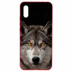 Чохол для Xiaomi Redmi 9a Wolf with yellow eyes - PrintSalon