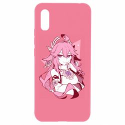 Чехол для Xiaomi Redmi 9a Yae Miko portrait - PrintSalon