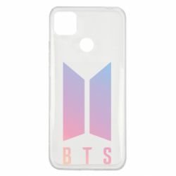 Чехол для Xiaomi Redmi 9c BTS gradient logo