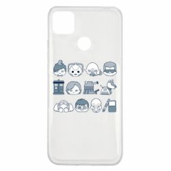 Чехол для Xiaomi Redmi 9c Doctor who icons - PrintSalon