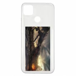 Чохол для Xiaomi Redmi 9c Дракон арт - PrintSalon