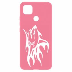 Чехол для Xiaomi Redmi 9c Flaming shark - PrintSalon