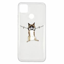 Чехол для Xiaomi Redmi 9c Grumpy Cat On The Rope - PrintSalon
