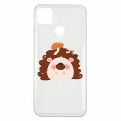 Чехол для Xiaomi Redmi 9c Hedgehog with mushrooms - PrintSalon