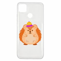 Чехол для Xiaomi Redmi 9c Little hedgehog in a hat