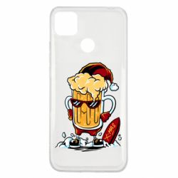 Чехол для Xiaomi Redmi 9c New Year's beer