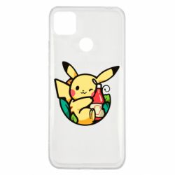 Чехол для Xiaomi Redmi 9c Pikachu with ketchup