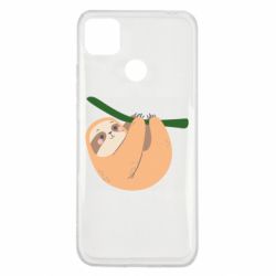 Чехол для Xiaomi Redmi 9c Sloth on a branch - PrintSalon
